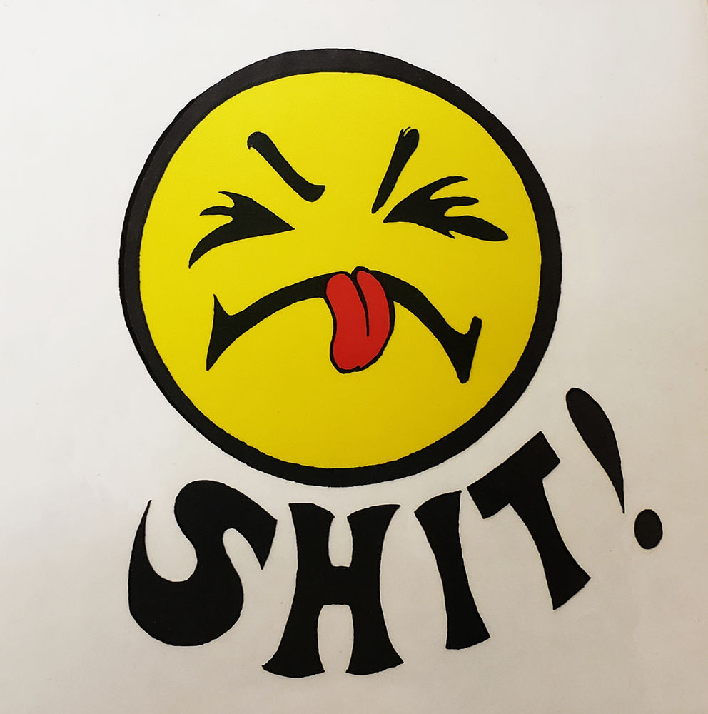 Sh*t Smiley Sticker - HalfMoonMusic