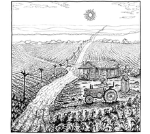 Electric Dirt Mike DuBois Art Print - HalfMoonMusic