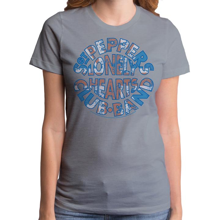 Womens The Beatles Union Jack T-Shirt - HalfMoonMusic