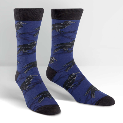 Mens Raven Crew Socks - HalfMoonMusic