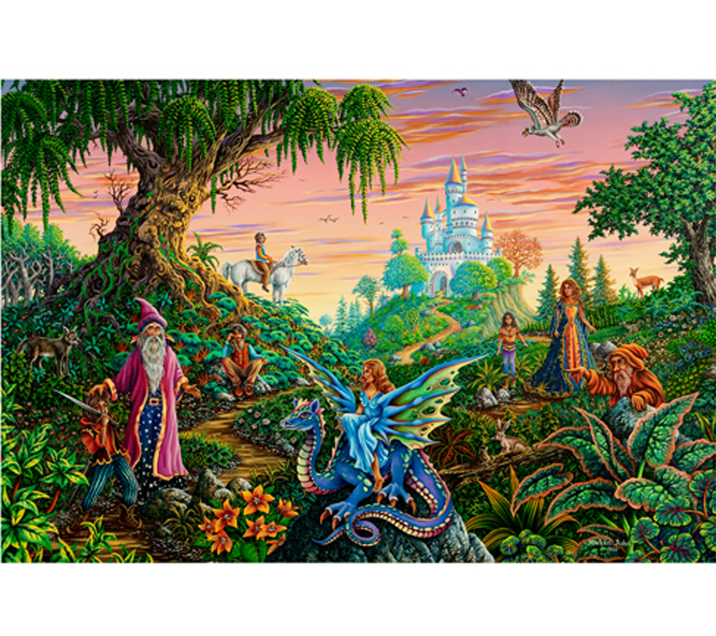 Enchanted Encounter Mike DuBois Art Print - HalfMoonMusic