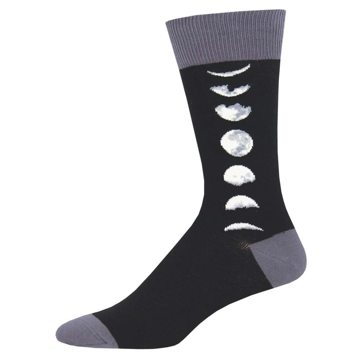 Mens Just A Phase Moon Socks - HalfMoonMusic