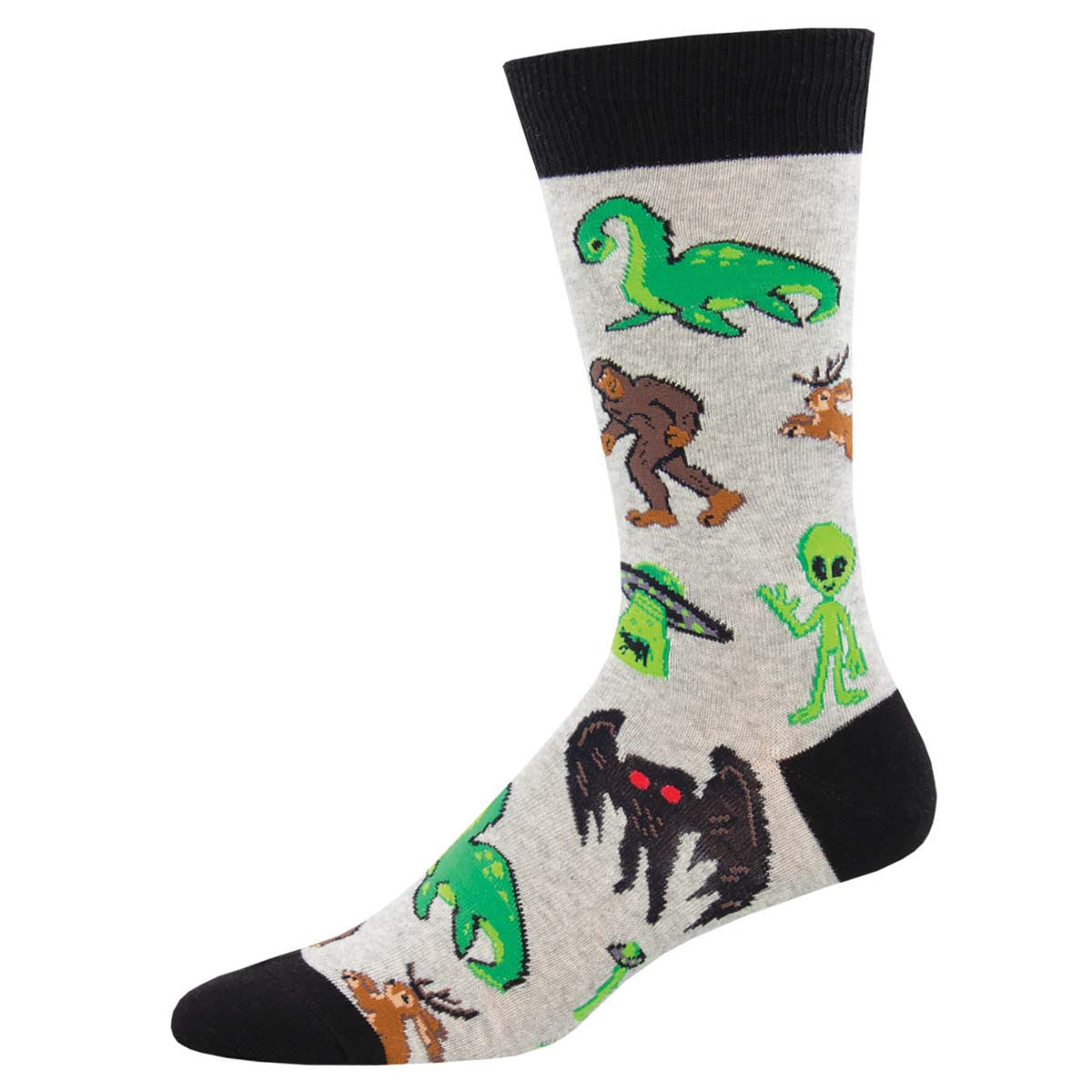 Mens Cryptids Socks - HalfMoonMusic