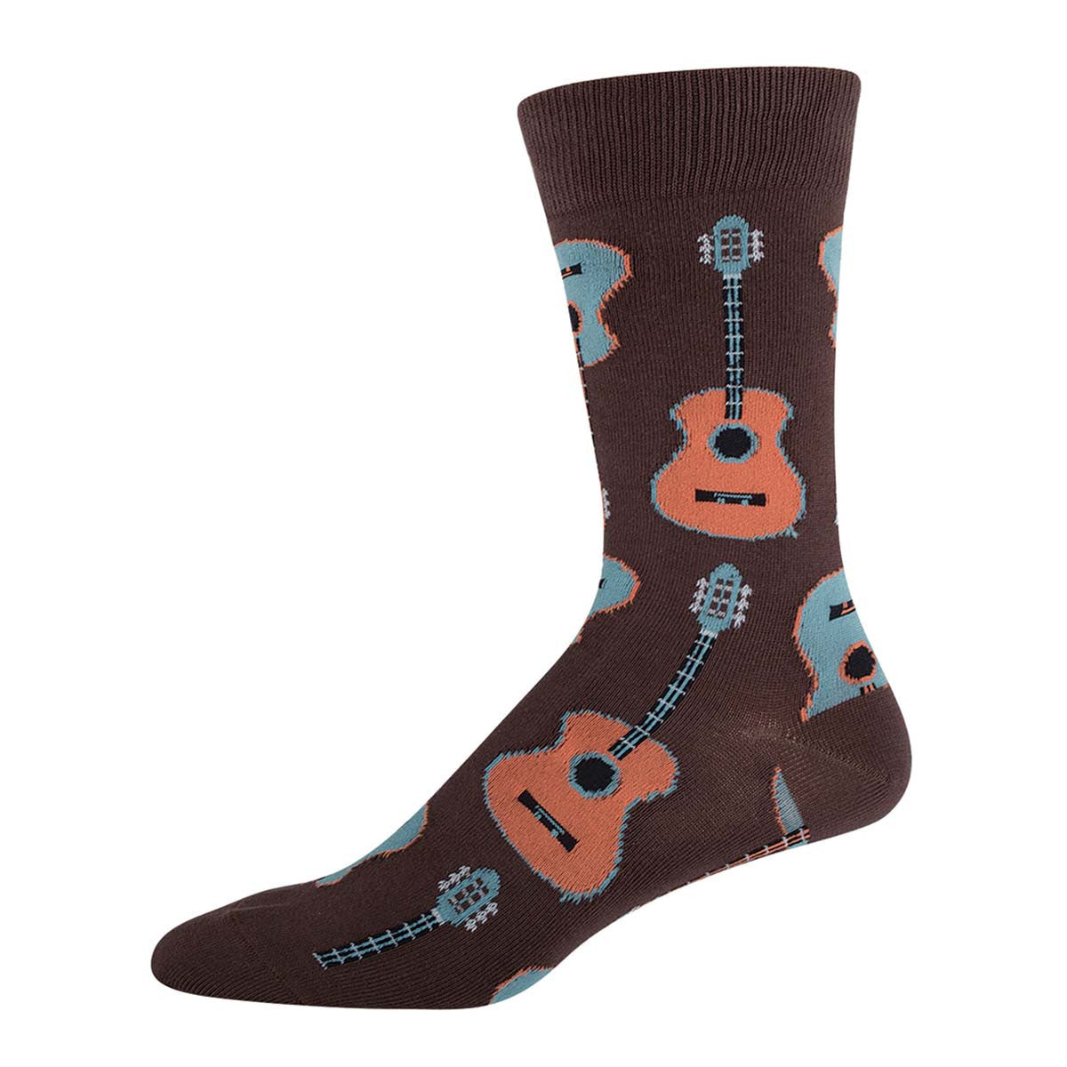 Black Guitar Mens Socks - HalfMoonMusic