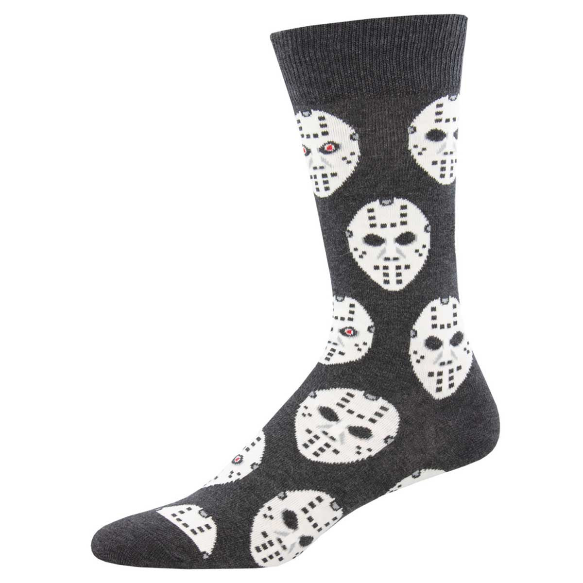 Mens Face Off Jason Hockey Mask Socks - HalfMoonMusic
