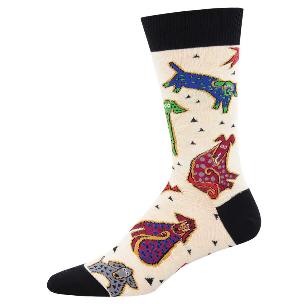 Mens Laurel Burch Dogs Socks - HalfMoonMusic