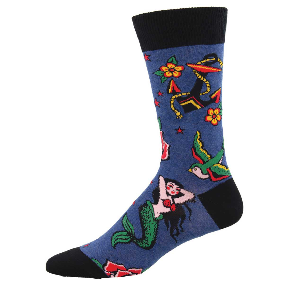 Mens Traditional Tats Socks - HalfMoonMusic