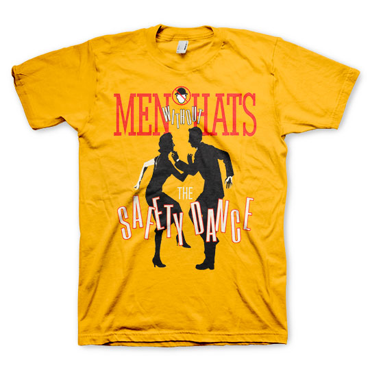Mens Men Without Hats Safety Dance T-shirt - HalfMoonMusic
