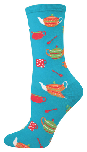Womens Tea Party Socks - HalfMoonMusic