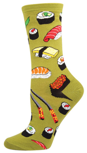 Womens Sushi Socks - HalfMoonMusic