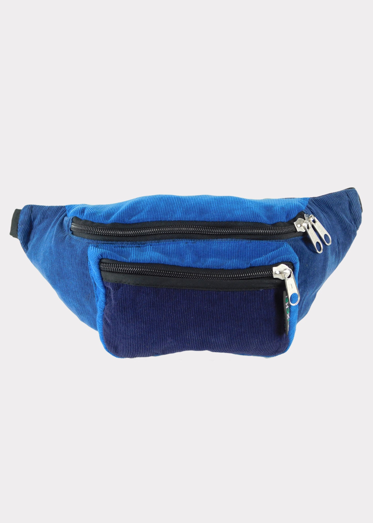 Large 3 Pocket Patchwork Corduroy Waist Fanny Pack - HalfMoonMusic