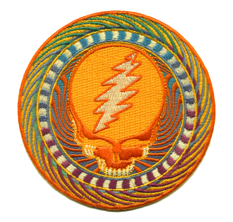 Grateful Dead Orange Sunshine Patch - HalfMoonMusic