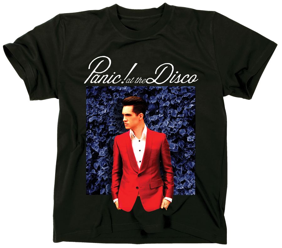 Men's Panic! At The Disco Blue Wall T-Shirt - HalfMoonMusic