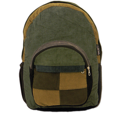 Small Patchwork Corduroy Backpack - HalfMoonMusic