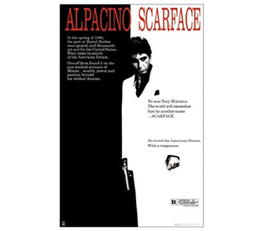 Scarface One Sheet Poster - HalfMoonMusic