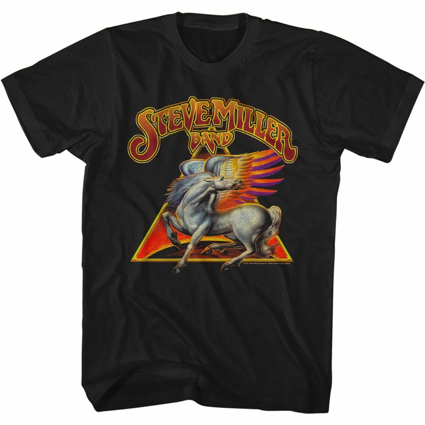 Mens Steve Miller Band Pegasus T-Shirt - HalfMoonMusic