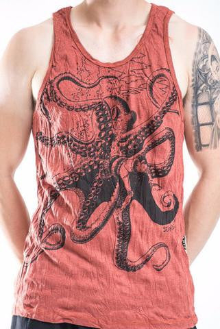 Mens Octopus Tank Top - HalfMoonMusic