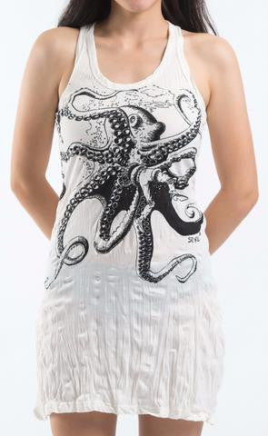 Womens Octopus Tank Dress - HalfMoonMusic
