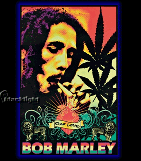 Bob Marley One Love Felt Poster - HalfMoonMusic