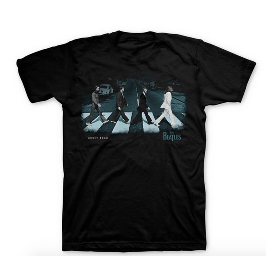 Mens The Beatles Abbey Road Stride T-Shirt - HalfMoonMusic
