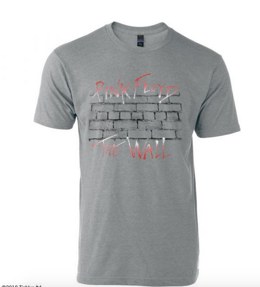 Mens Pink Floyd The Wall Logo T-Shirt - HalfMoonMusic