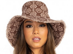 Canvas Print Wide Brim Sun Hat - HalfMoonMusic