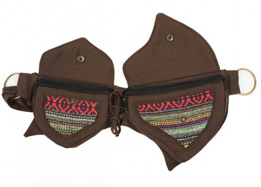 Cotton Tribal Design Patch Fanny Pack - HalfMoonMusic