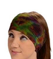 Cosmic Energizer Spandex Tie-Dye Headband - HalfMoonMusic