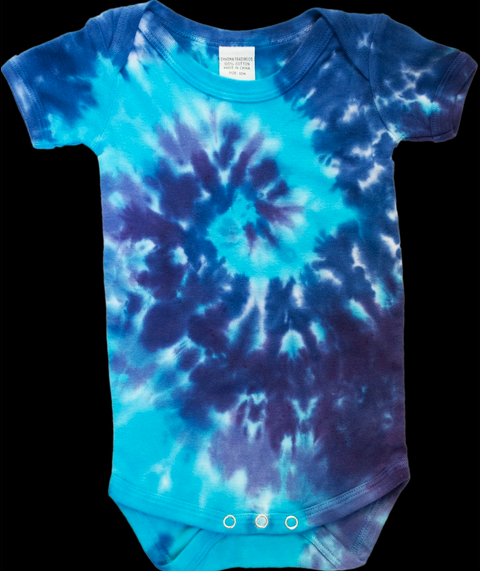 Cotton Tie-Dye Baby Onesie - HalfMoonMusic