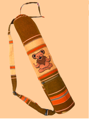 Grateful Dead Hand Embroidered Zen Bear Yoga Bag - HalfMoonMusic