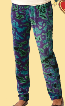 Womens Velvet Stretchy Tie-Dye Leggings - HalfMoonMusic