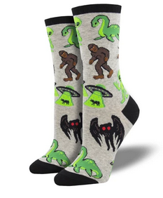 Cryptids Among Us Womens Socks - HalfMoonMusic
