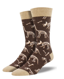 Can You Dig It Fossil Mens Socks - HalfMoonMusic