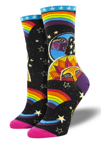Laurel Burch Celestial Joy Womens Socks - HalfMoonMusic