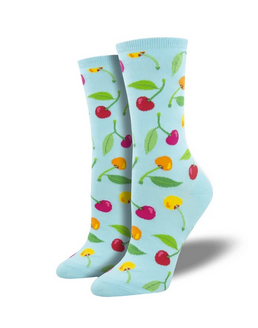 Cherry Season Womens Socks - HalfMoonMusic