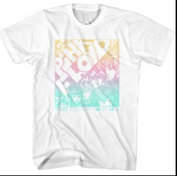 Mens Pink Floyd Pastel Gradient T-Shirt - HalfMoonMusic