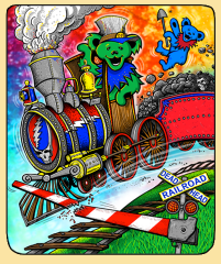 Grateful Dead Casey Jones Fleece Throw Blanket - HalfMoonMusic