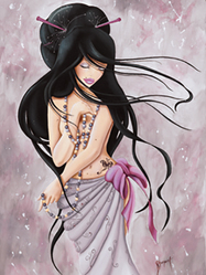 Lilou Jewel Art Print - HalfMoonMusic