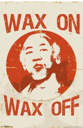 Karate Kid Wax On Poster - HalfMoonMusic