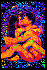 Modern Love Blacklight Poster - HalfMoonMusic