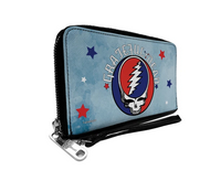 Grateful Dead Zip Around Stealie Stars Wallet - HalfMoonMusic
