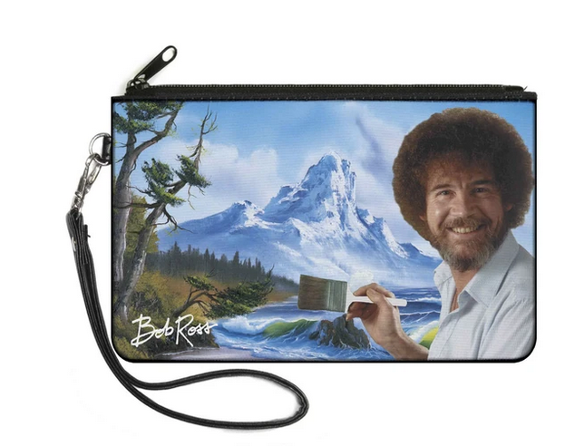 Bob Ross Painting Coin Pouch - HalfMoonMusic