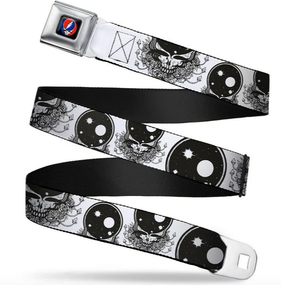 Grateful Dead Space Your Face Seatbelt Buckle Belt - HalfMoonMusic