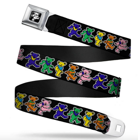Dancing Bear Authentic Seatbelt Buckle Belt - HalfMoonMusic