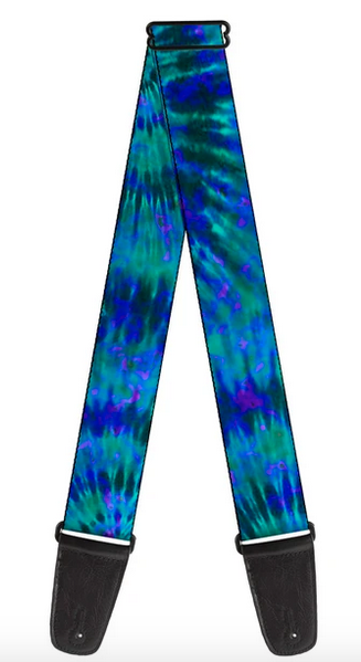 Cool Colors Tie-Dye Guitar Strap - HalfMoonMusic