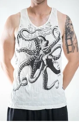 Mens Octopus Tank Top - HalfMoonMusic