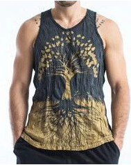 Mens Tree Of Life Tank Top - HalfMoonMusic