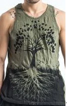 Mens Tree Of Life Tank Top - HalfMoonMusic