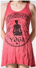 Womens Yoga Meditation Tank Dress - HalfMoonMusic