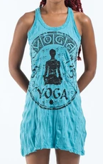 Womens Yoga Meditation Tank Dress - HalfMoonMusic